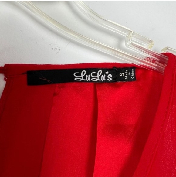 Lulu's Vibrant Red Mini Dress - Picture 6 of 7